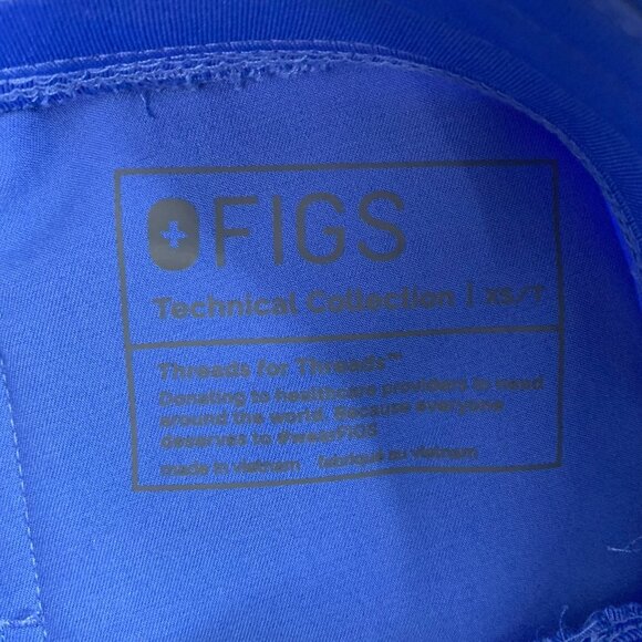 Figs Scrub Pants Womens XS Tall Zamora Jogger Nurse Workwear Capri Blue Medical - Picture 12 of 16